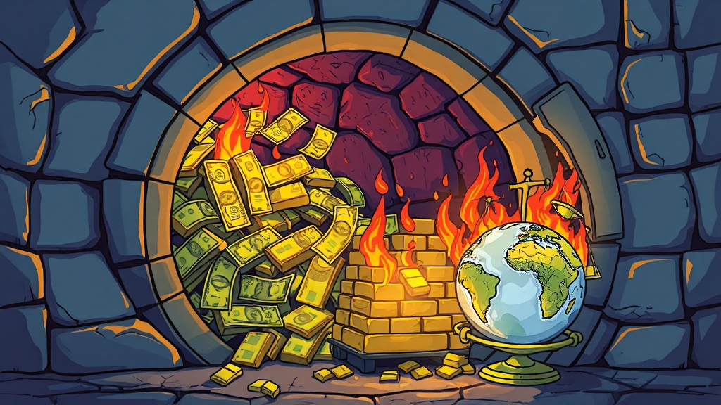 금값 상승, 왜? (cartoon 스타일)