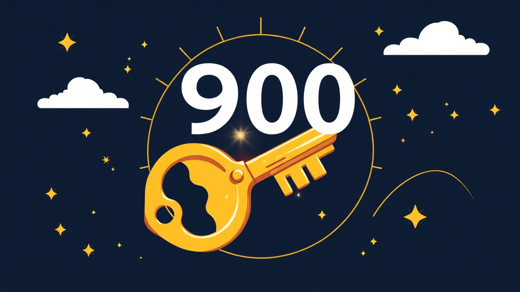 900점, 왜 중요할까요? (illustration 스타일)