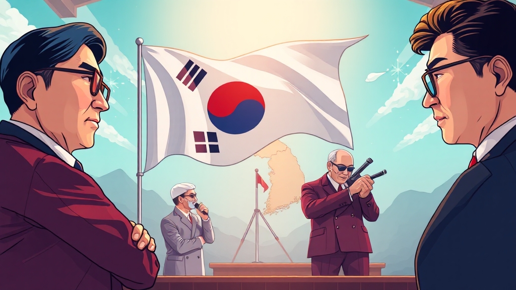 외교 & 안보 분야 논쟁 & 입장 비교 (cartoon 스타일)