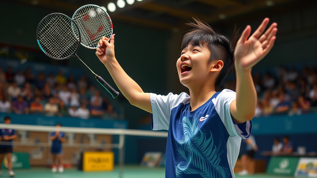 안세영 선수 프로필 (realistic 스타일)