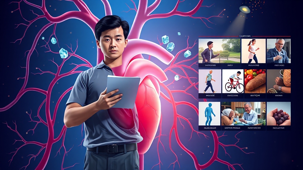 통풍과 연관된 질환 및 주의사항 (illustration 스타일)