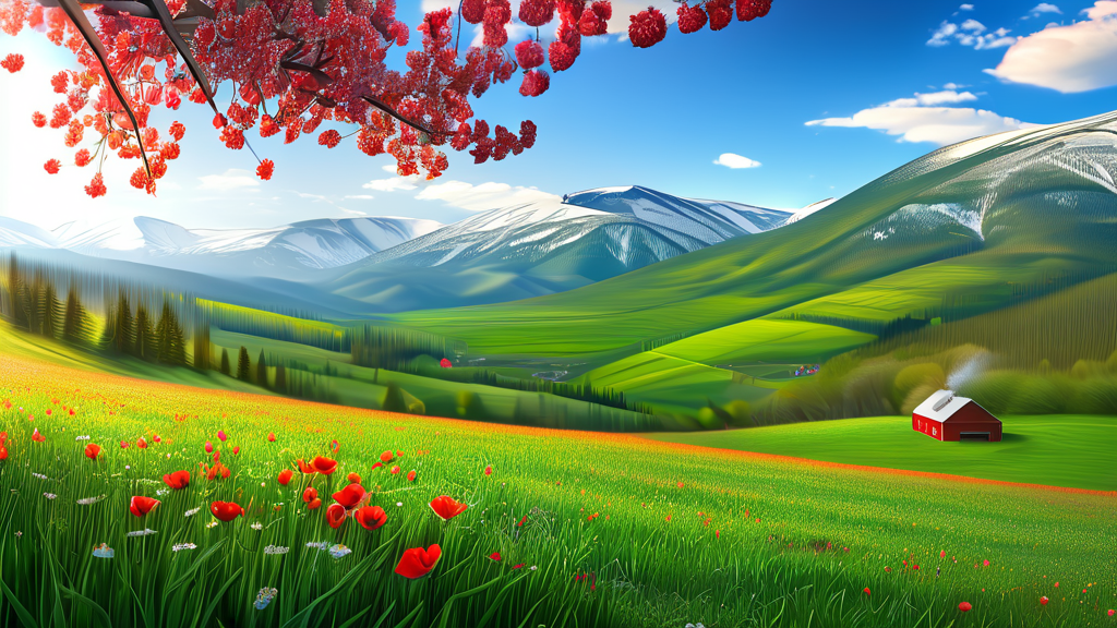 옻순 채취 시기와 특징 (realistic 스타일)