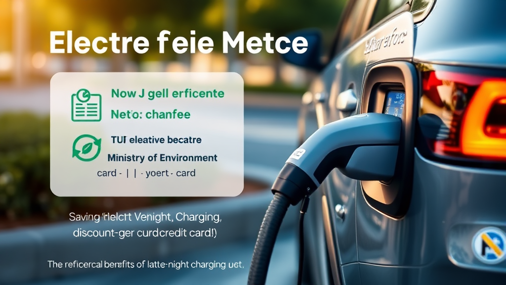 전기차 충전 요금 할인, 얼마나 받을 수 있을까? (realistic 스타일)