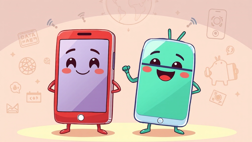 알뜰폰 유심, 왜 좋을까? (cartoon 스타일)