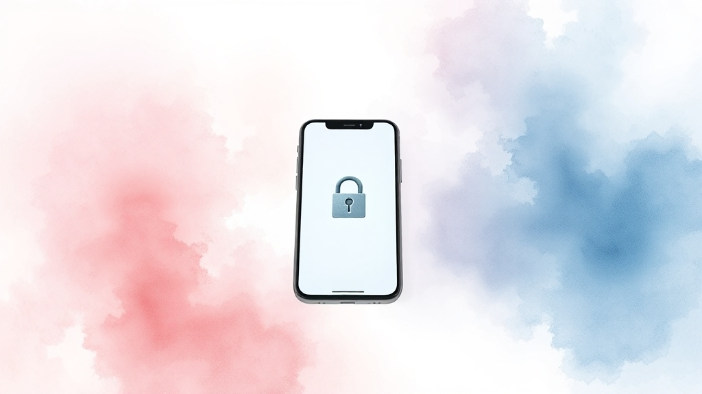 유심 교체 & eSIM 전환, 또 다른 보안 방법! (watercolor 스타일)