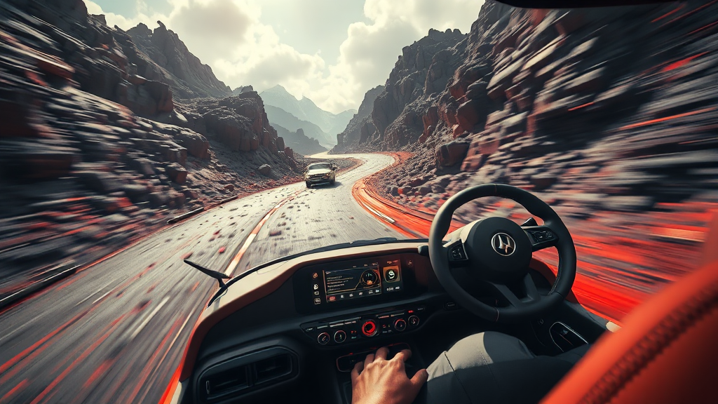 GV60 마그마 주행 경험 (realistic 스타일)