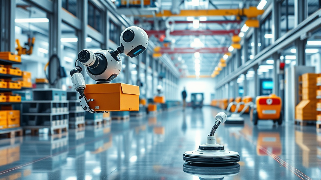 AI 로봇, 어디에 활용될까? (realistic 스타일)