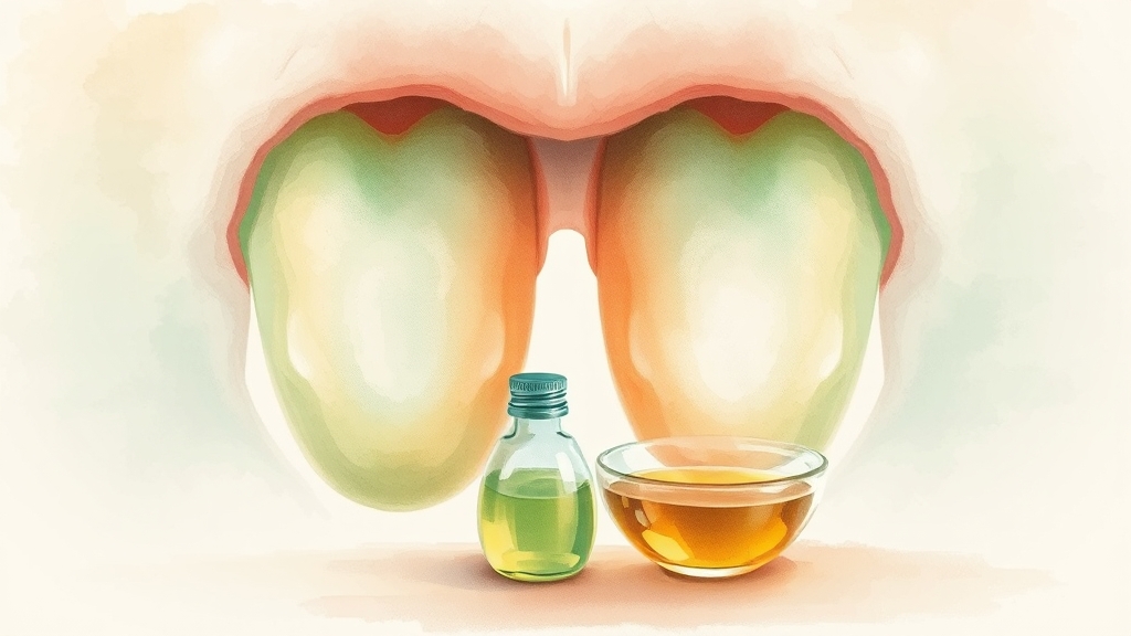 자연 재료로 잇몸 마사지하기 (watercolor 스타일)