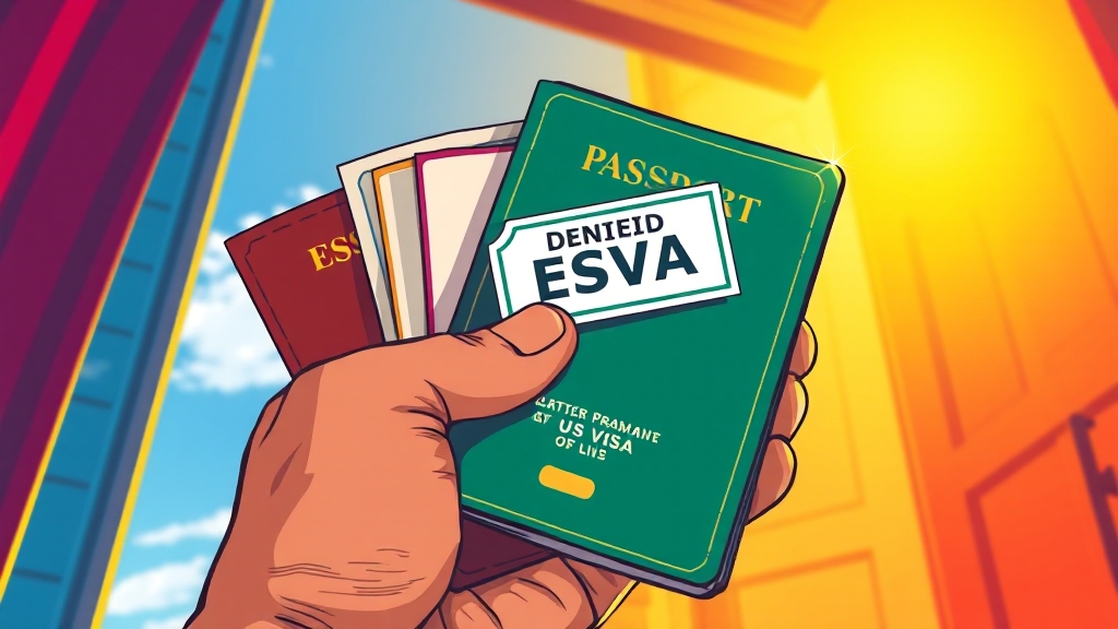 ESTA 신청, 자격 요건 확인 필수! (cartoon 스타일)