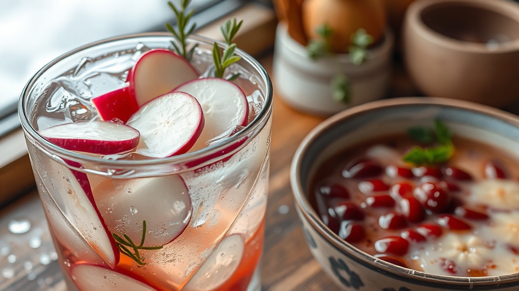 숙성 & 보관, 시원한 맛 그대로! (realistic 스타일)