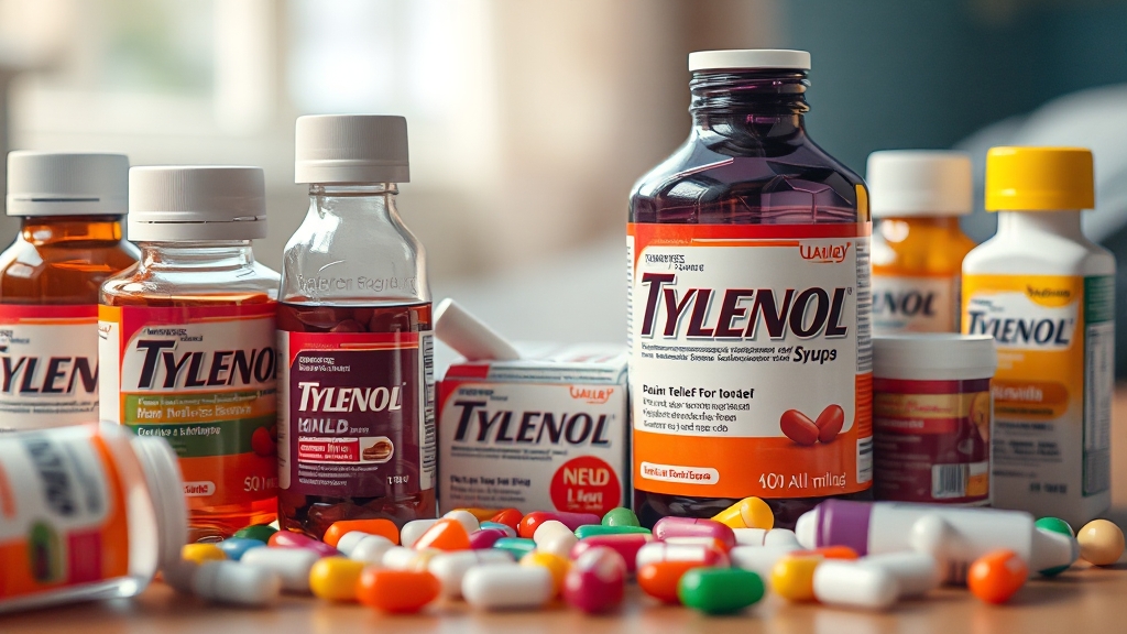 타이레놀, 종류별로 뭐가 다를까요? (realistic 스타일)