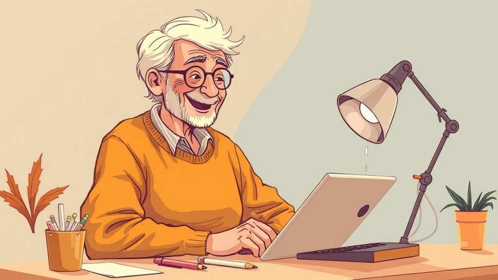 왜 65세 정년연장일까? (illustration 스타일)