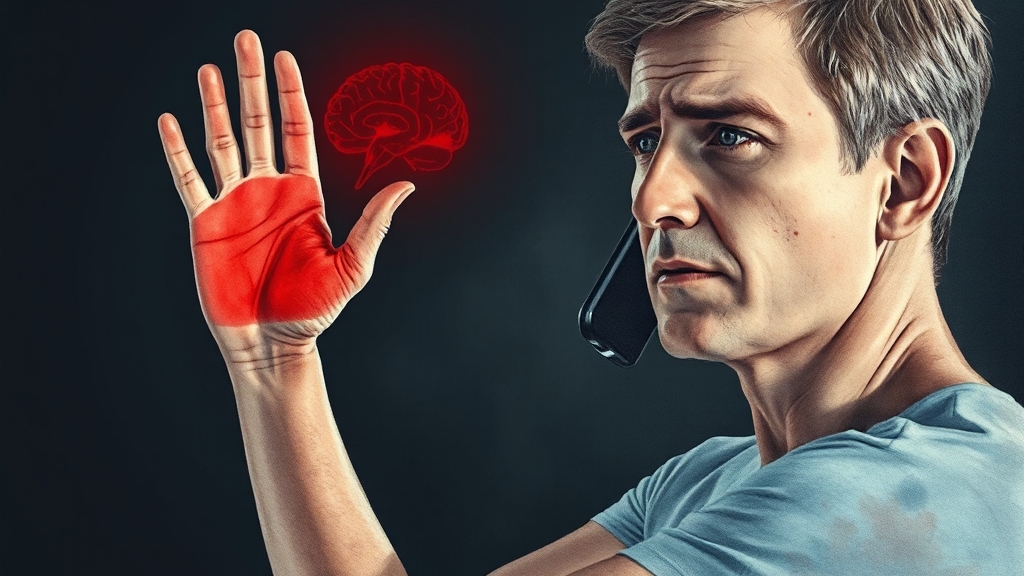 팔 저림, 왜 나타날까? (watercolor 스타일)