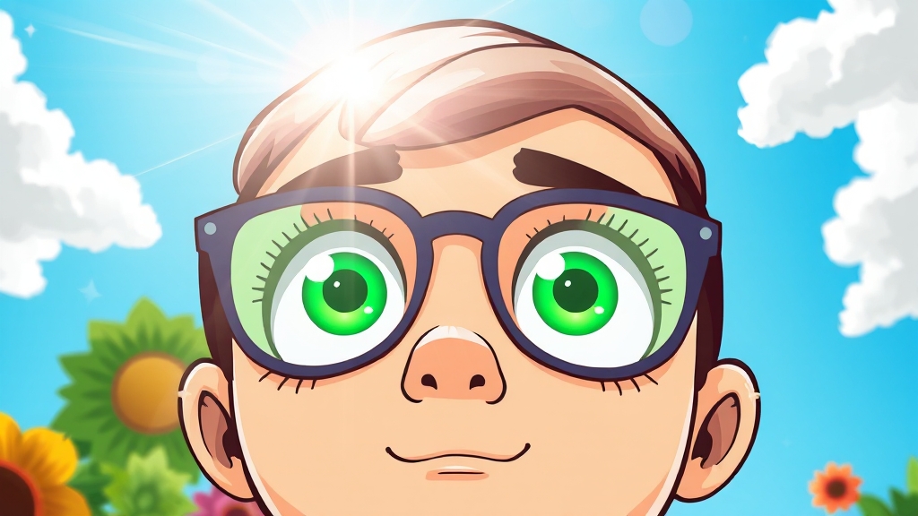 50대 필수 영양제 가이드: 뼈, 관절, 눈 건강 한번에 챙기기 7 눈 건강, 루테인과 지아잔틴으로! (cartoon 스타일)