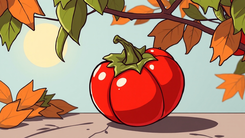 맛있는 홍시 고르는 법 (cartoon 스타일)