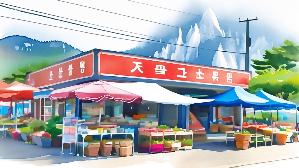 속초 중앙시장 방문 전 알아두면 좋은 정보: 주차, 할인, 팁 (watercolor 스타일)