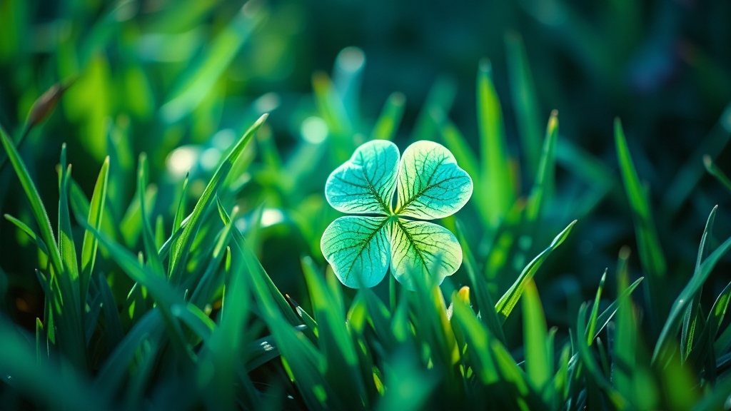 네잎클로버, 왜 특별할까? (realistic 스타일)