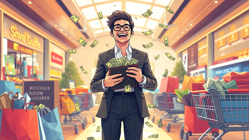 할인 혜택과 구매 한도, 얼마나 될까? (illustration 스타일)