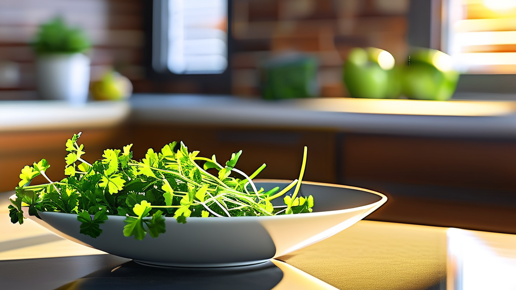 부추, 맛있고 건강하게 즐기는 요리 팁 (realistic 스타일)