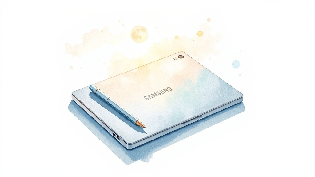 언박싱: 구성품 및 디자인 (watercolor 스타일)