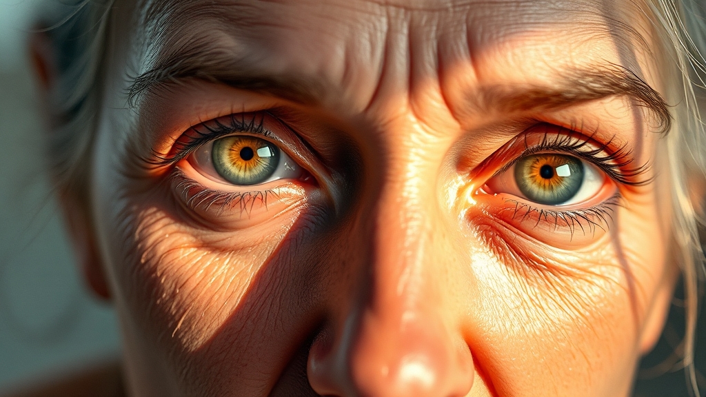 NMN 효능: 항노화 & 눈 건강 (realistic 스타일)