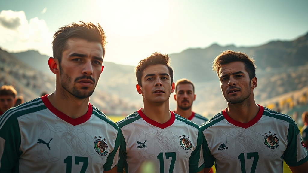 A조 경기장 환경 분석: 고지대, 기후 (realistic 스타일)