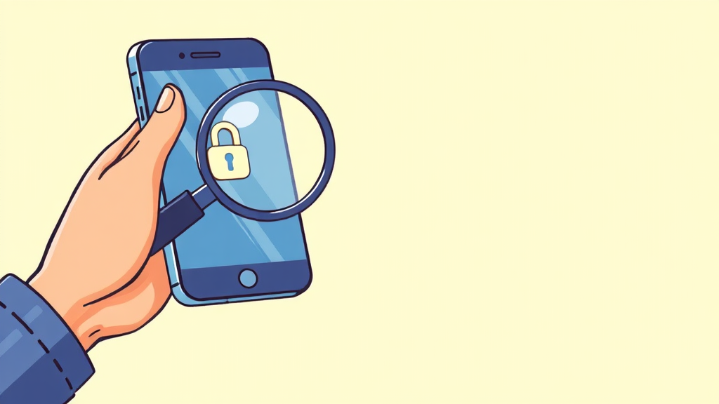 스팸 차단 설정 확인 (illustration 스타일)