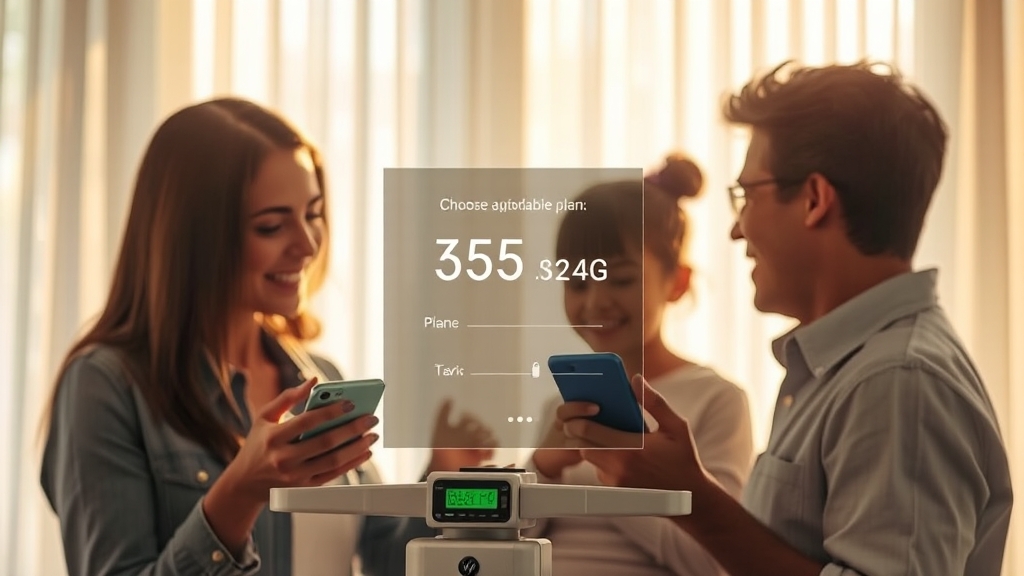 통합 요금제, 누구에게 유리할까? (realistic 스타일)