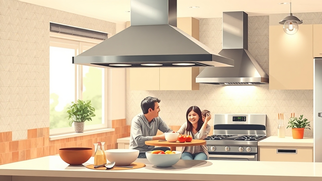 후드 청소, 왜 중요할까요? (illustration 스타일)