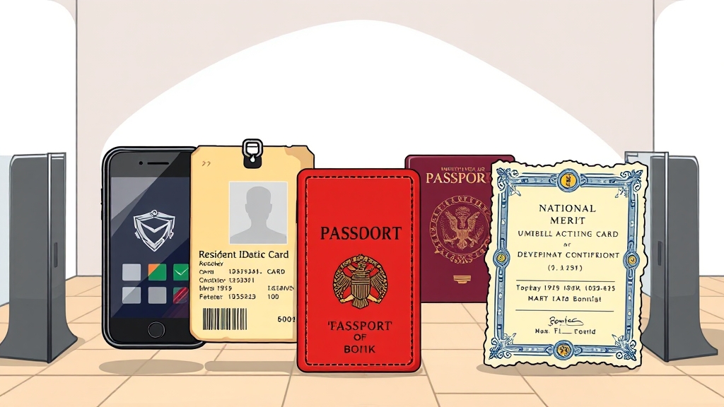 신분증 없을 때 대처 (cartoon 스타일)