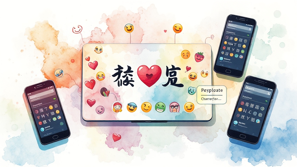 안드로이드 특수문자 입력 (watercolor 스타일)