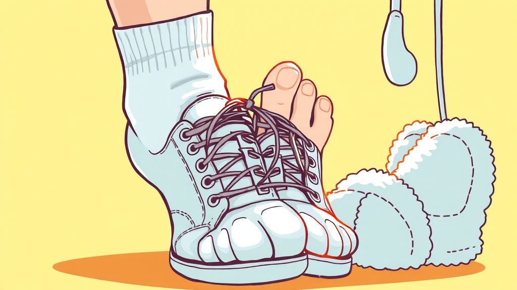 손발톱무좀 홈케어 및 예방 (cartoon 스타일)