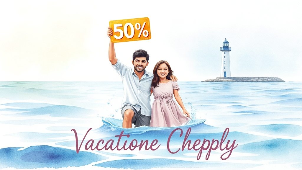 휴양시설, 저렴하게 즐기는 방법 (watercolor 스타일)