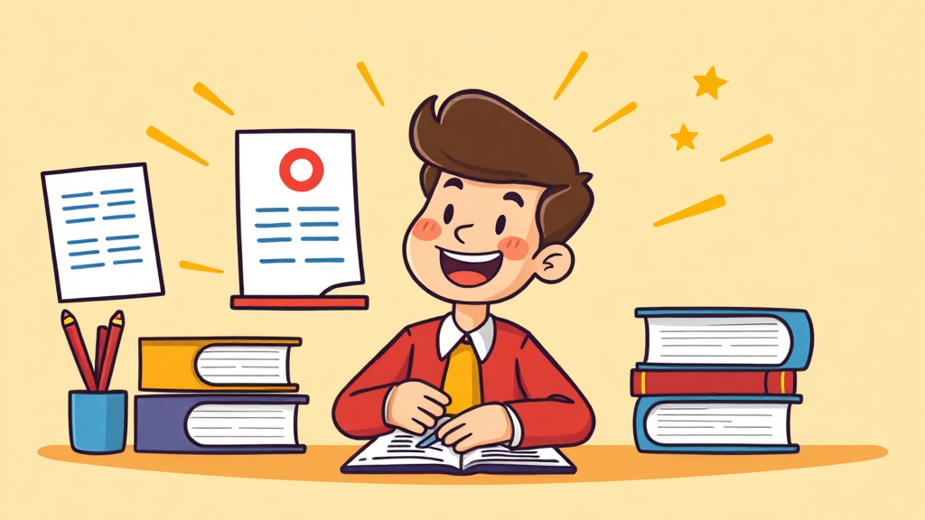 자격증 취득 방법 및 준비 전략 (cartoon 스타일)