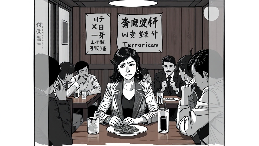 혼밥 논란, 사건의 시작 (illustration 스타일)