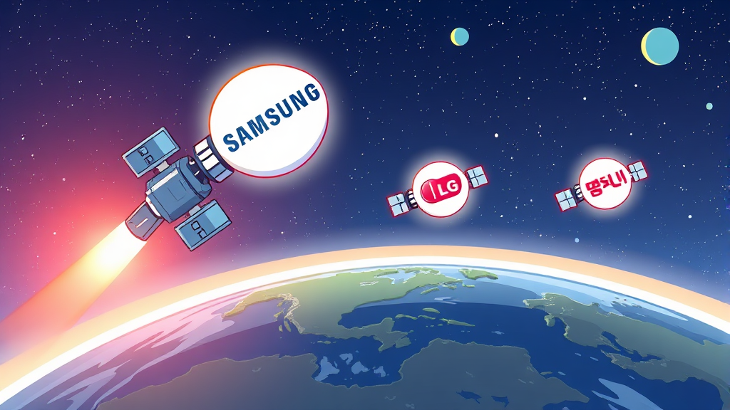 주요 기업 및 산업 동향 (cartoon 스타일)