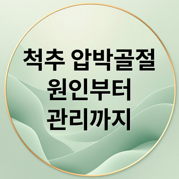 척추 압박골절
원인부터
관리까지 (척추 압박골절 증상)