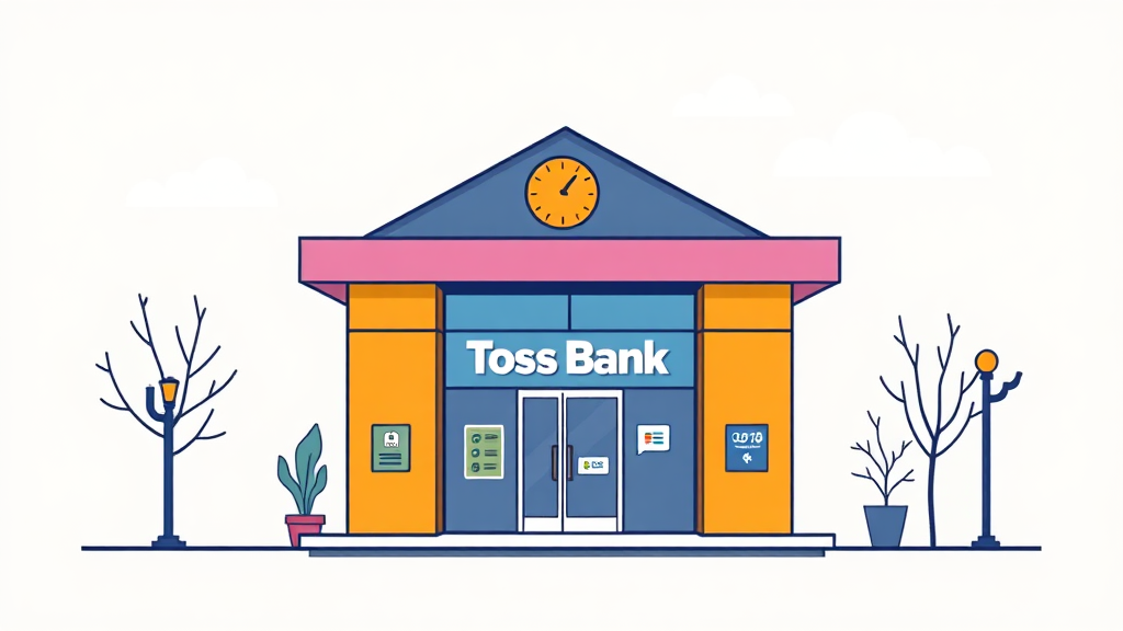토스뱅크 고객센터 전화번호 및 운영시간 (illustration 스타일)
