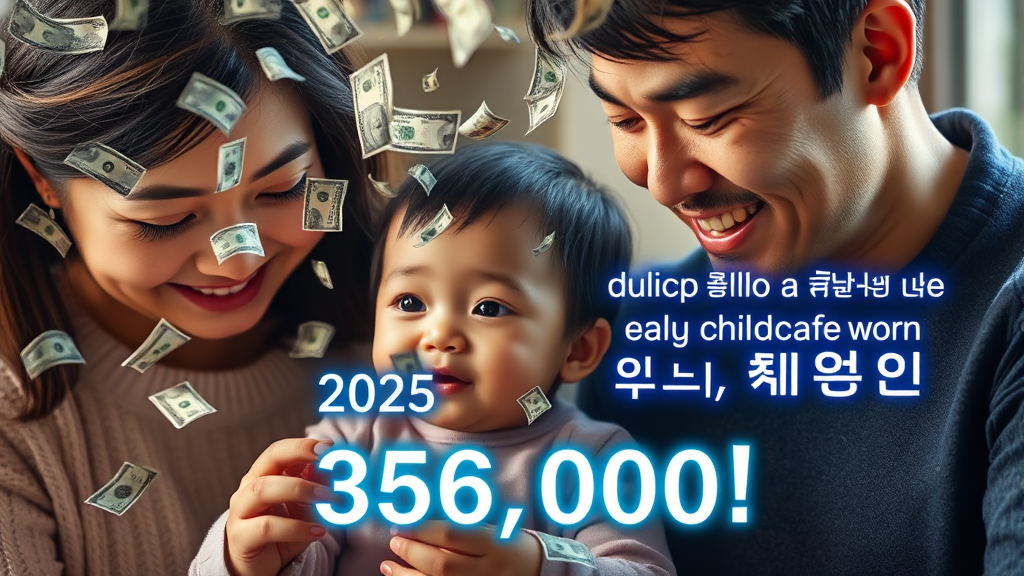 출산·보육 세금 절감 효과 사례 (realistic 스타일)