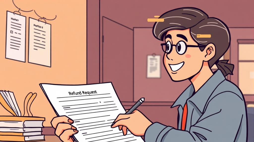 환불 절차 A to Z (illustration 스타일)