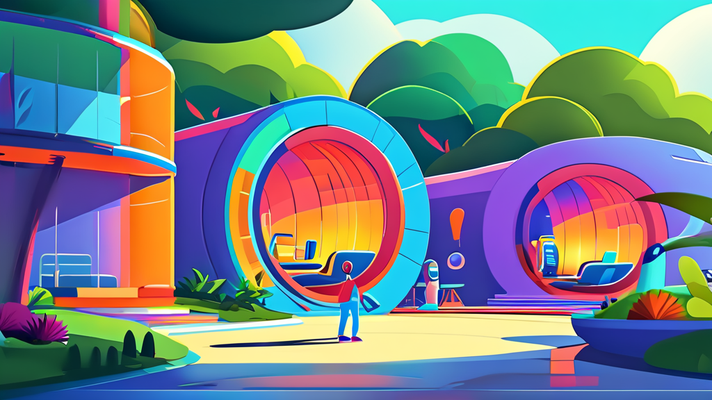 AI 기술 악용에 대한 사회적 합의와 교육의 미래 (cartoon 스타일)