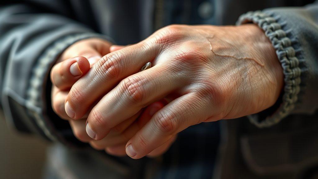 손 트임, 갈라짐, 주부습진: 바세린 핸드크림으로 해결하기 (realistic 스타일)