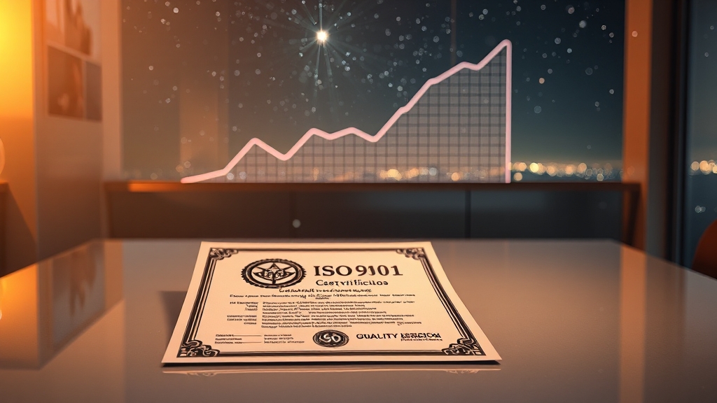 ISO 9001 인증, 왜 받아야 할까요? (realistic 스타일) (재시도)