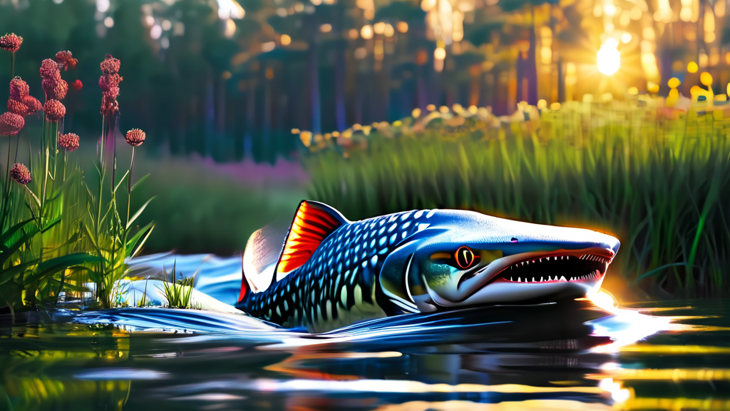 메기 효과의 심리학: 건강한 자극과 동기 부여 (realistic 스타일)