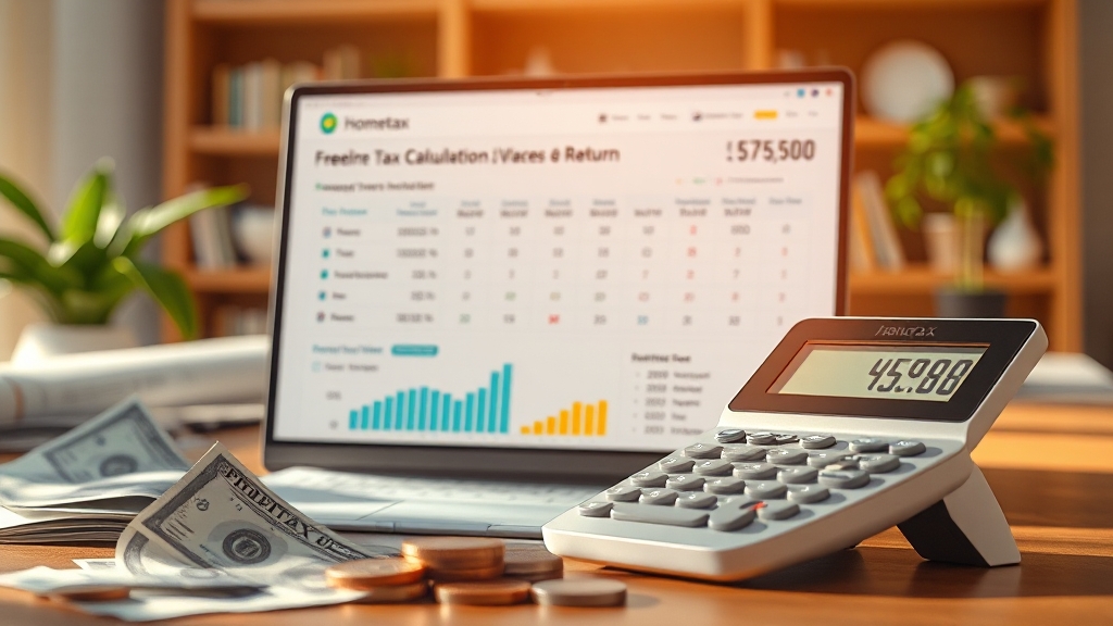 프리랜서 종합소득세 완벽 가이드: 단순경비율부터 절세 전략까지 5 소득별 세금 계산법 (realistic 스타일)