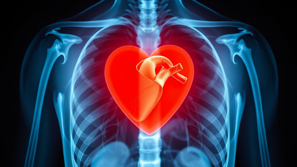 심근경색 예방 습관 (realistic 스타일)