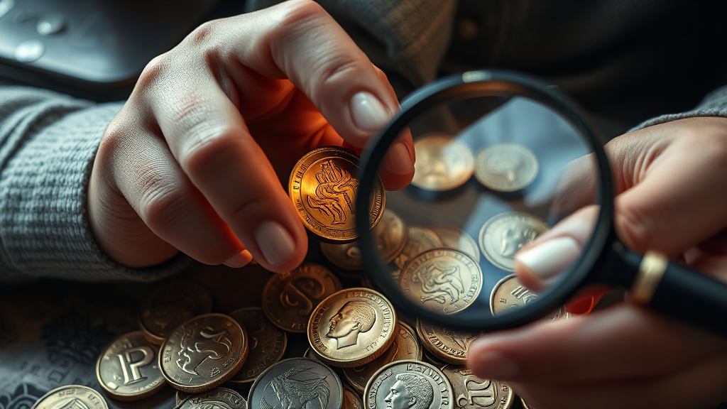 희귀 동전 거래소 및 판매/구매 방법 (realistic 스타일)