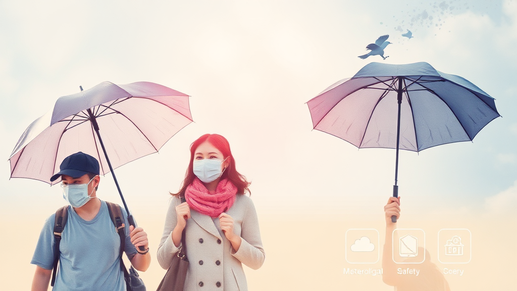 날씨 정보 활용 팁 및 안전 유의 사항 (watercolor 스타일)