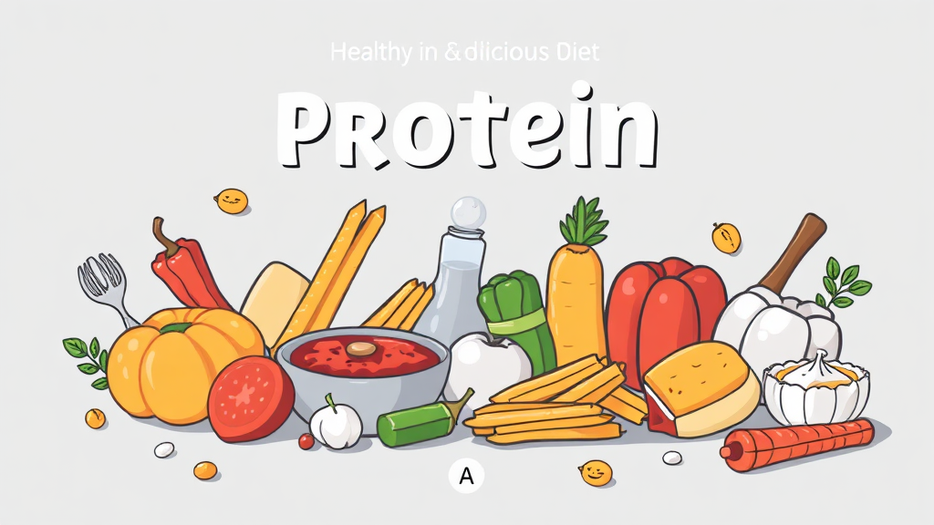 단백질 식품 선택 가이드: 맛과 영양을 동시에 (illustration 스타일)