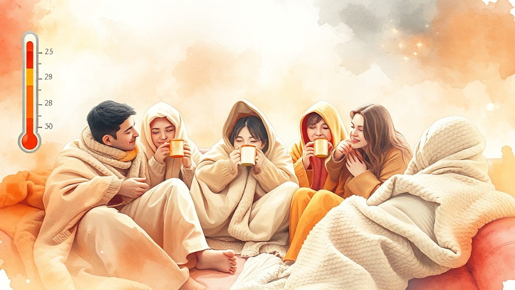 냉방병 치료 방법 (watercolor 스타일)
